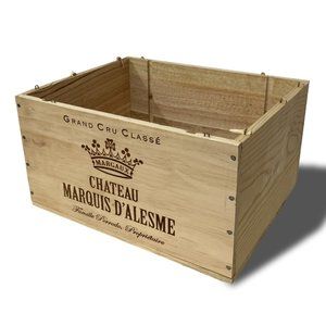 Wine crate, wood crate, wooden wine crate